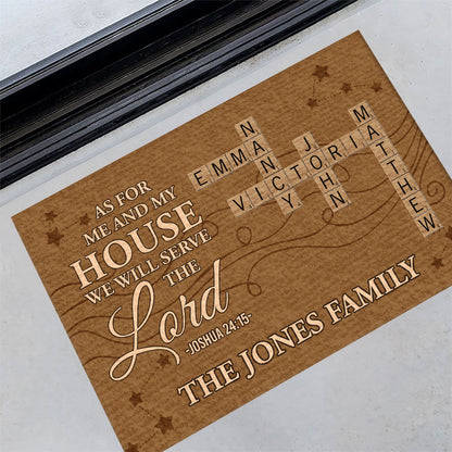 Bible Verse - Personalized Doormat for Christian Homes