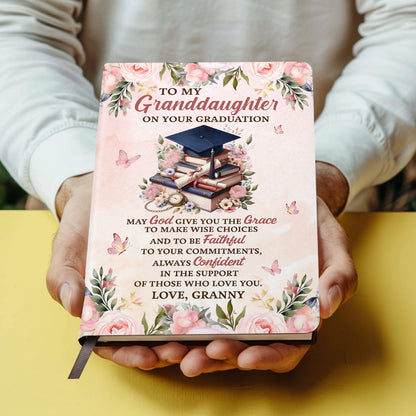 May God Give You The Grace - Personalized Leather Notebook GMJSNB200016