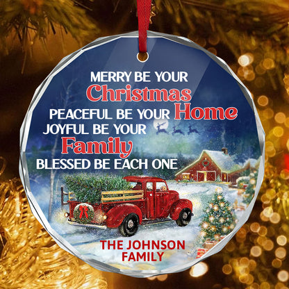 Blessed Be Each One - Personalized Glass Ornament GOJS10161