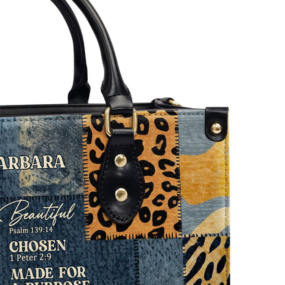 You Are Made For A Purpose - Personalized Leather Handbag GMJSLB200009