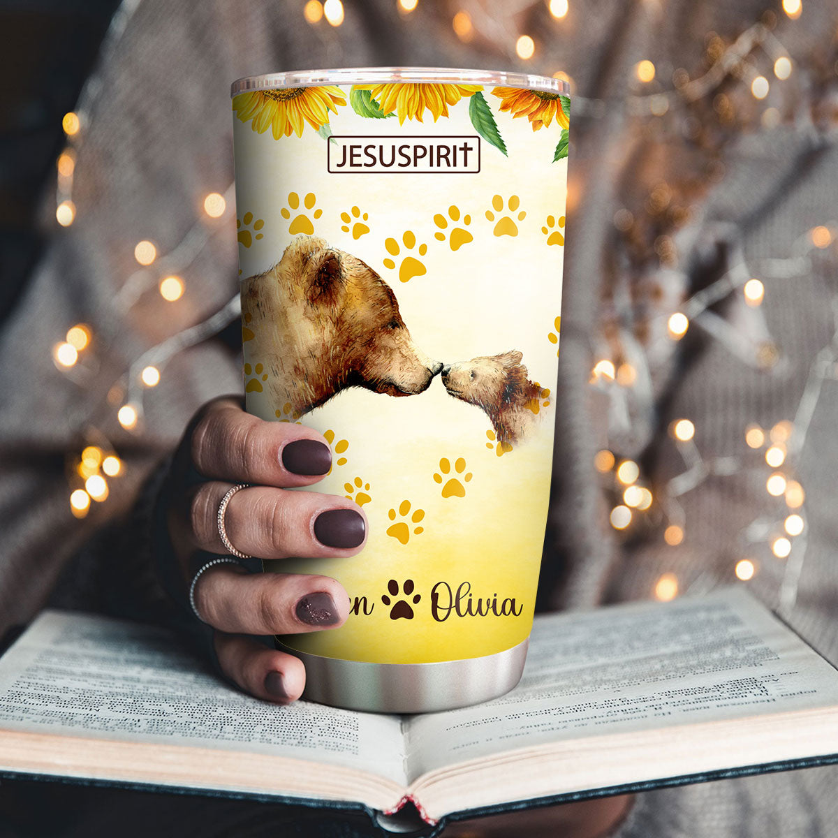You Mean The World To Me - Personalized Stainless Steel Tumbler
