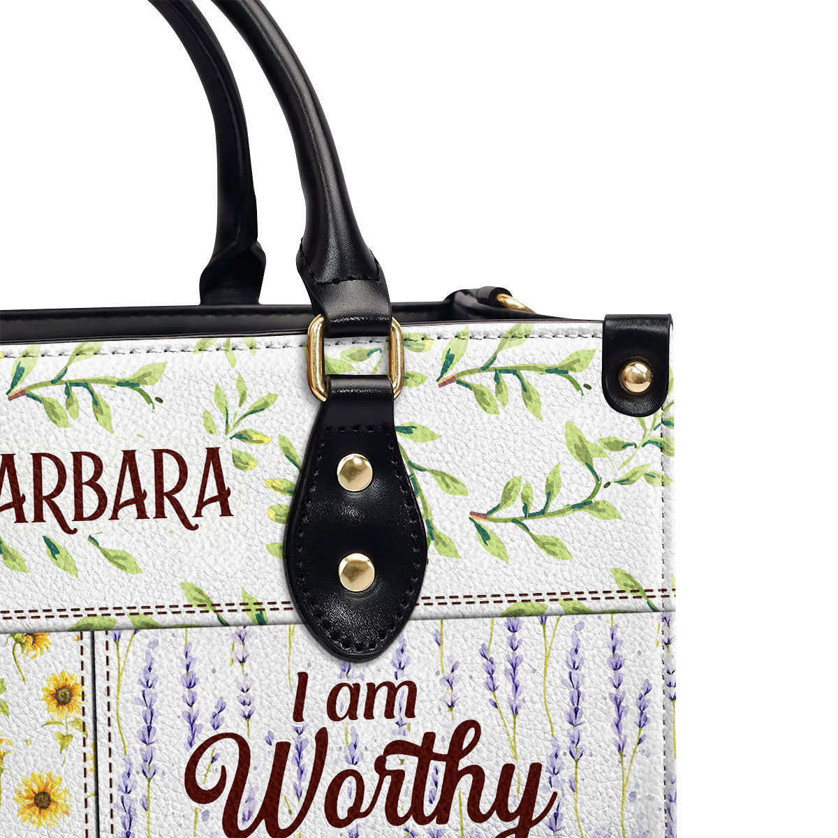 I Am Enough - Personalized Leather Handbag - Gift for Women GMJSLB200040