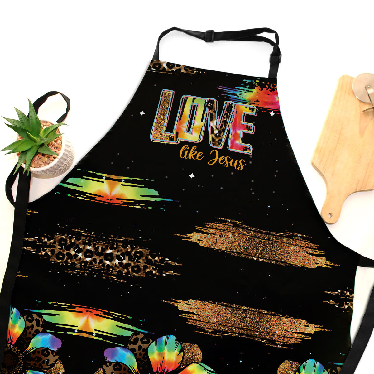 Love Like Jesus - Floral Kitchen Apron