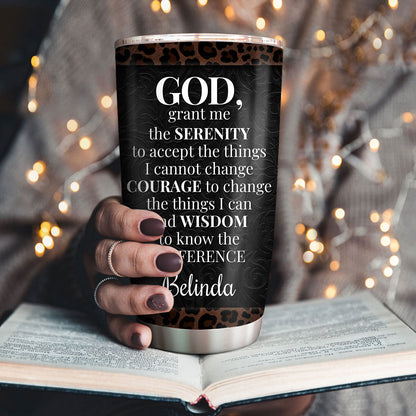 Serenity Prayer - Personalized Stainless Steel Tumbler