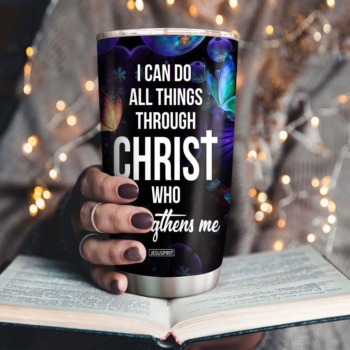 I Can Do All Things Through Christ - Personalized Tumbler