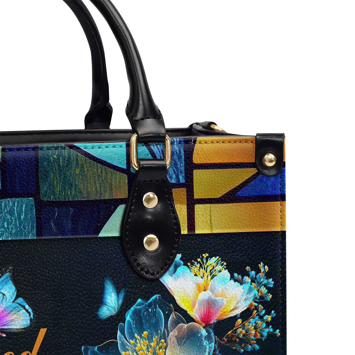 Blessed Is The One Who Trusts - Personalized Leather Handbag GMJSLB200058