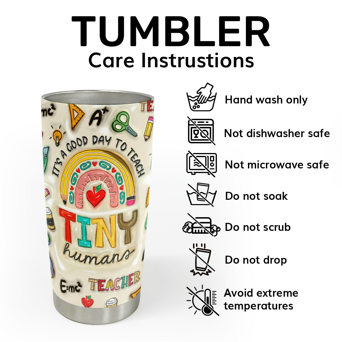 It's A Good Day To Teach - Personalized Stainless Steel Tumbler