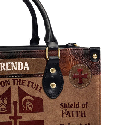Armor Of God - Personalized Leather Handbag GMJSLB200021