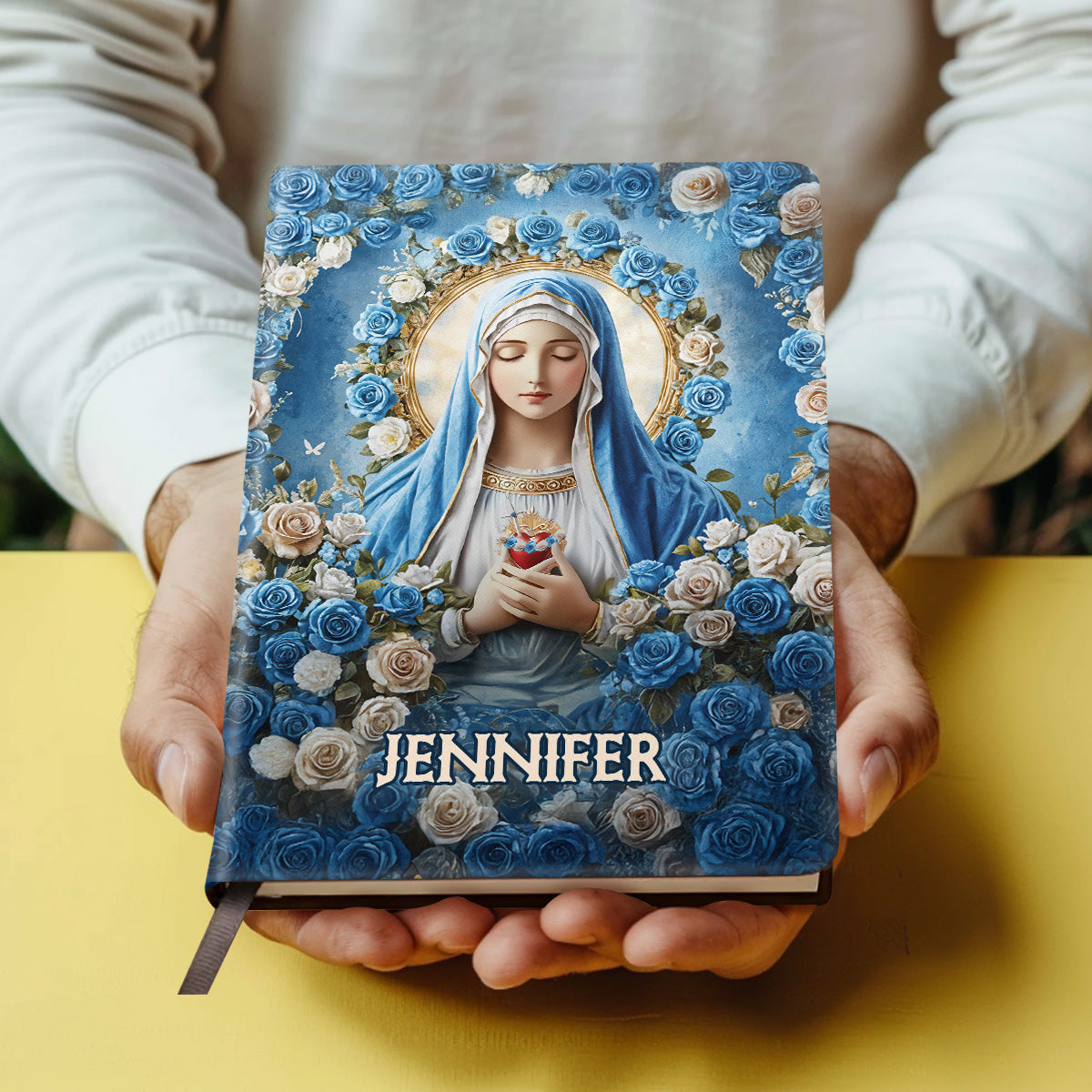 Heavenly Grace - Personalized Leather Cover Notebook GMJSNB200103