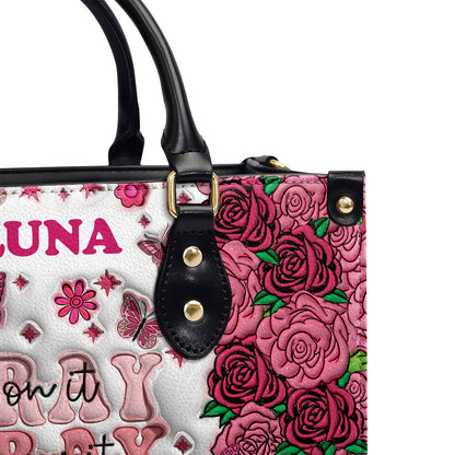 Faith Quote - Personalized Leather Handbag GMJSLB200100