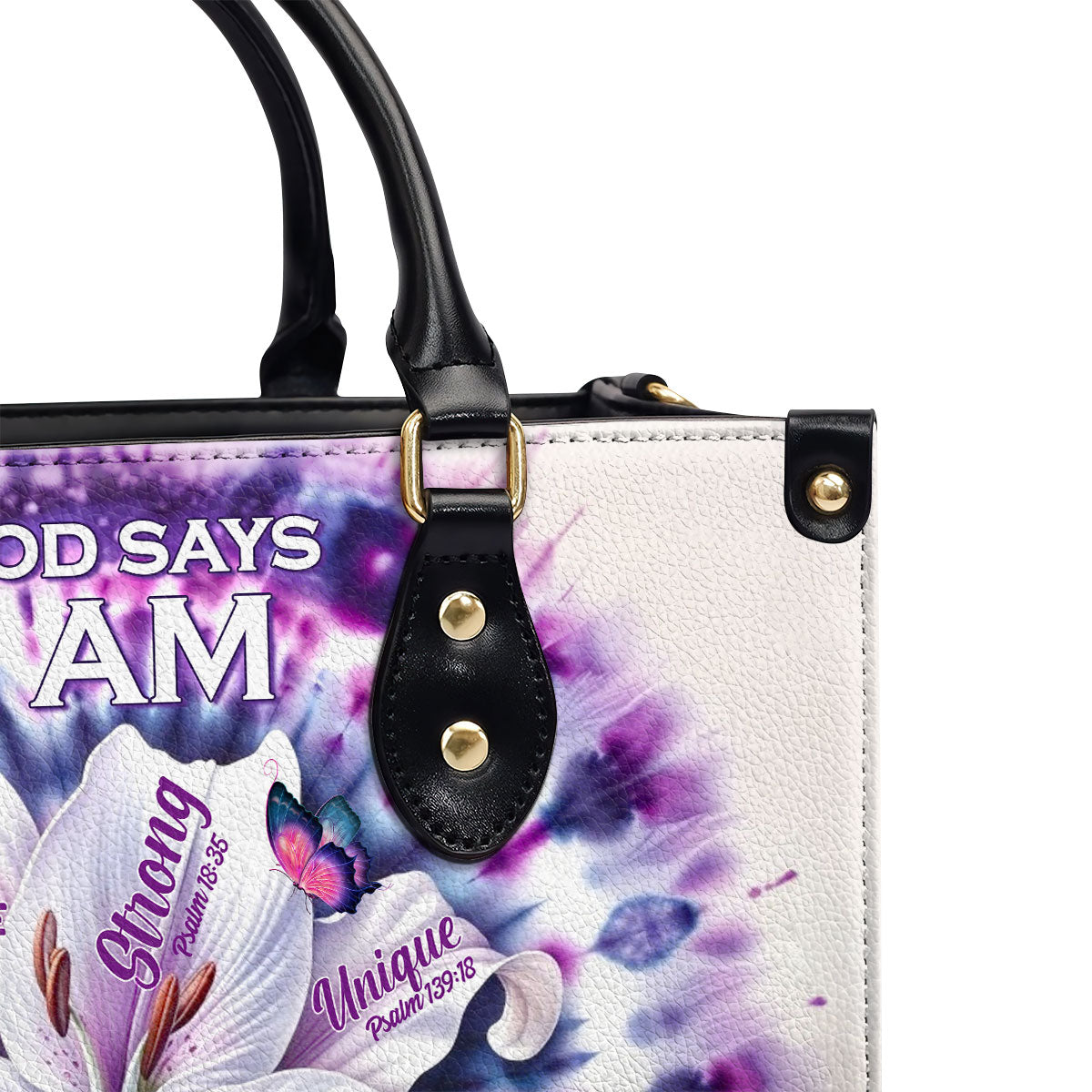 God Says I Am - Personalized Leather Handbag - Gift For Women GMJSLB200007
