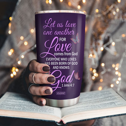 Born Of God Inspirational - Personalized Stainless Steel Tumbler