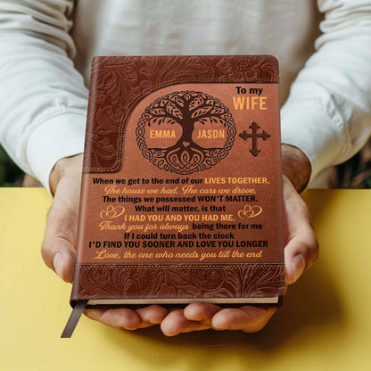 Sentimental Keepsake - Personalized Leather Cover Notebook GMJSNB200115