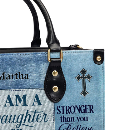 Daughter Of God - Leather Handbag - Personalized Gift for Daughter GMJSLB200016