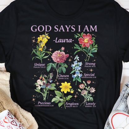 God Says I Am - Personalized Classic Unisex T-shirt GMJSTS200099