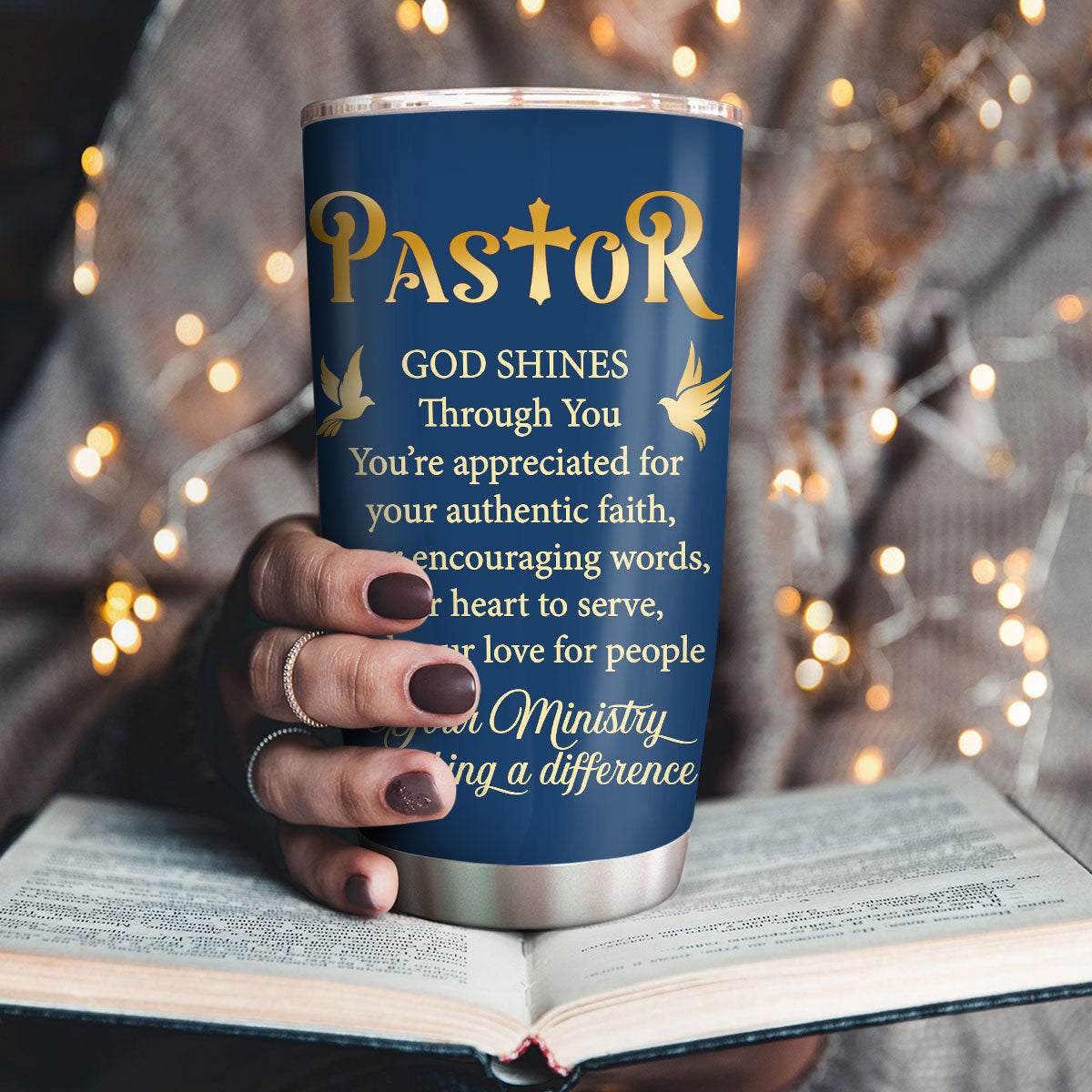 Grace And Peace - Christian Faith Tumbler - Personalized Stainless Steel