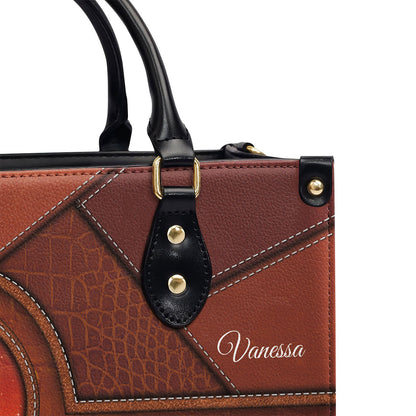 Grateful Heart - Personalized Leather Handbag GMJSLB200098