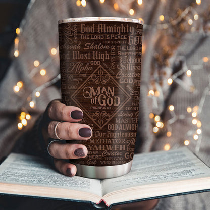 Faith-Inspired - Personalized Stainless Steel Tumbler for Men of God