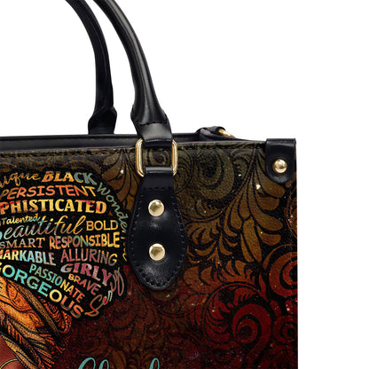 God Says I Am - Personalized Leather Handbag GMJSLB200008