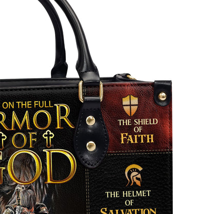 Armor of God - Personalized Leather Handbag - Gift for Women GMJSLB200015