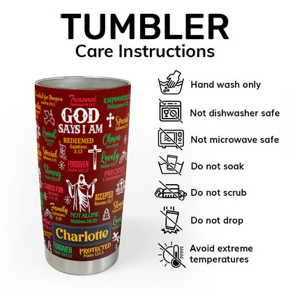 Inspirational Scripture - Personalized Stainless Steel Tumbler