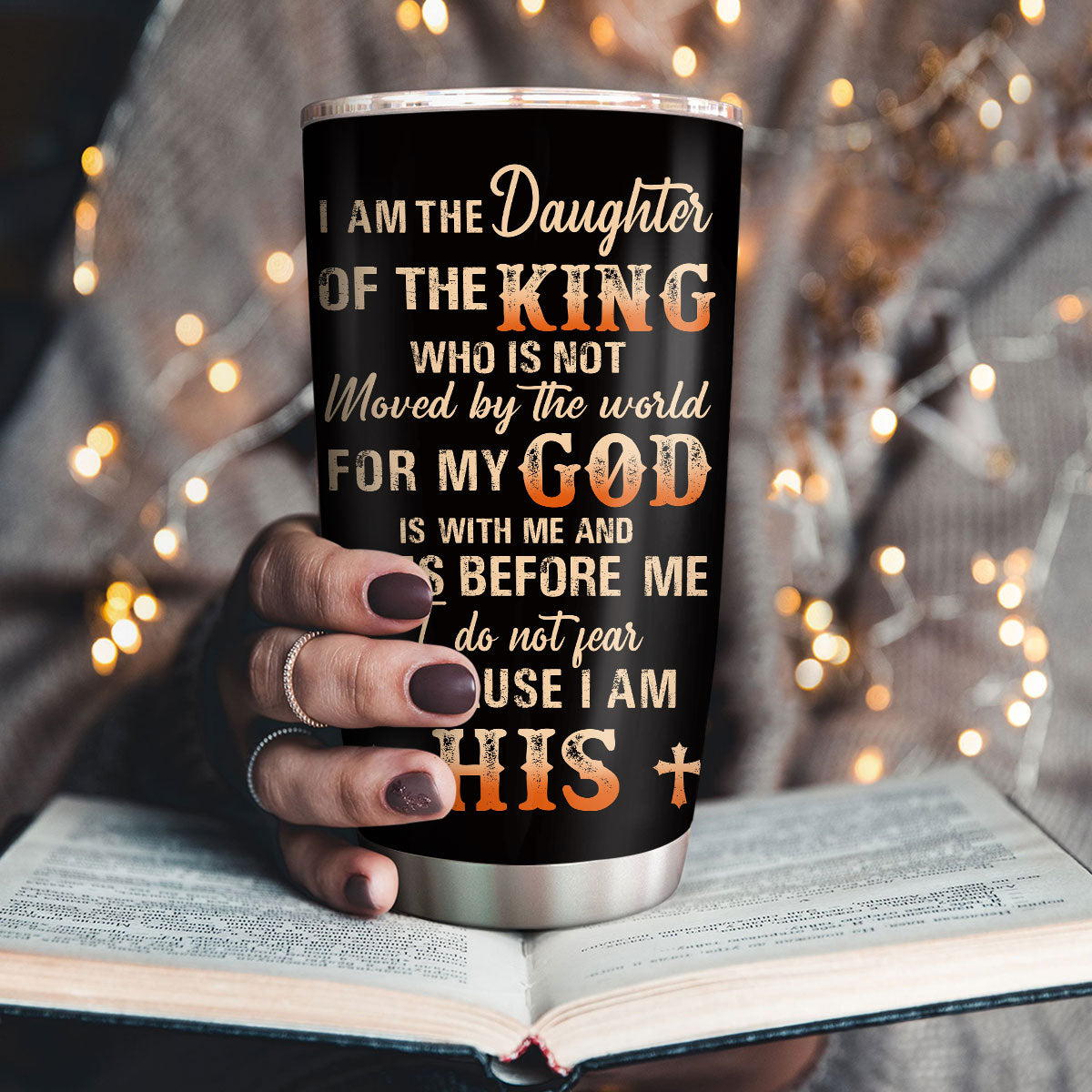 Daughter Of The King - Personalized Stainless Steel Tumbler