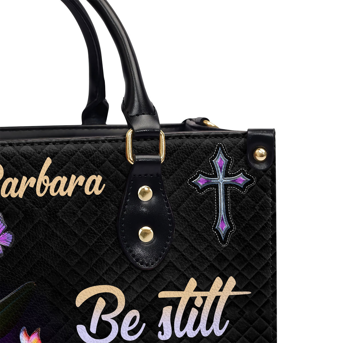 Be Still And Know That I Am God - Personalized Leather Handbag GMJSLB200100
