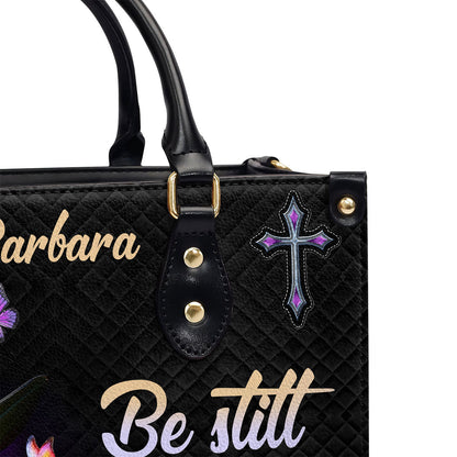 Be Still And Know That I Am God - Personalized Leather Handbag GMJSLB200100