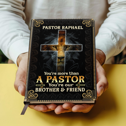 You Are More Than A Pastor - Personalized Leather Notebook GMJSNB200048