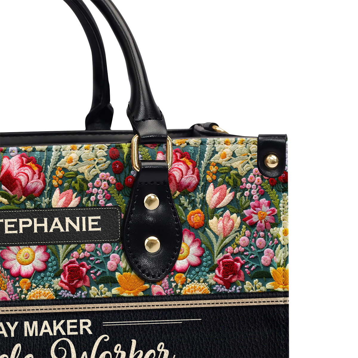 Faith-Based Quote - Personalized Leather Handbag GMJSLB200091