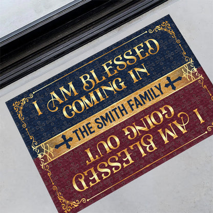 Blessed Coming In - Personalized Doormat