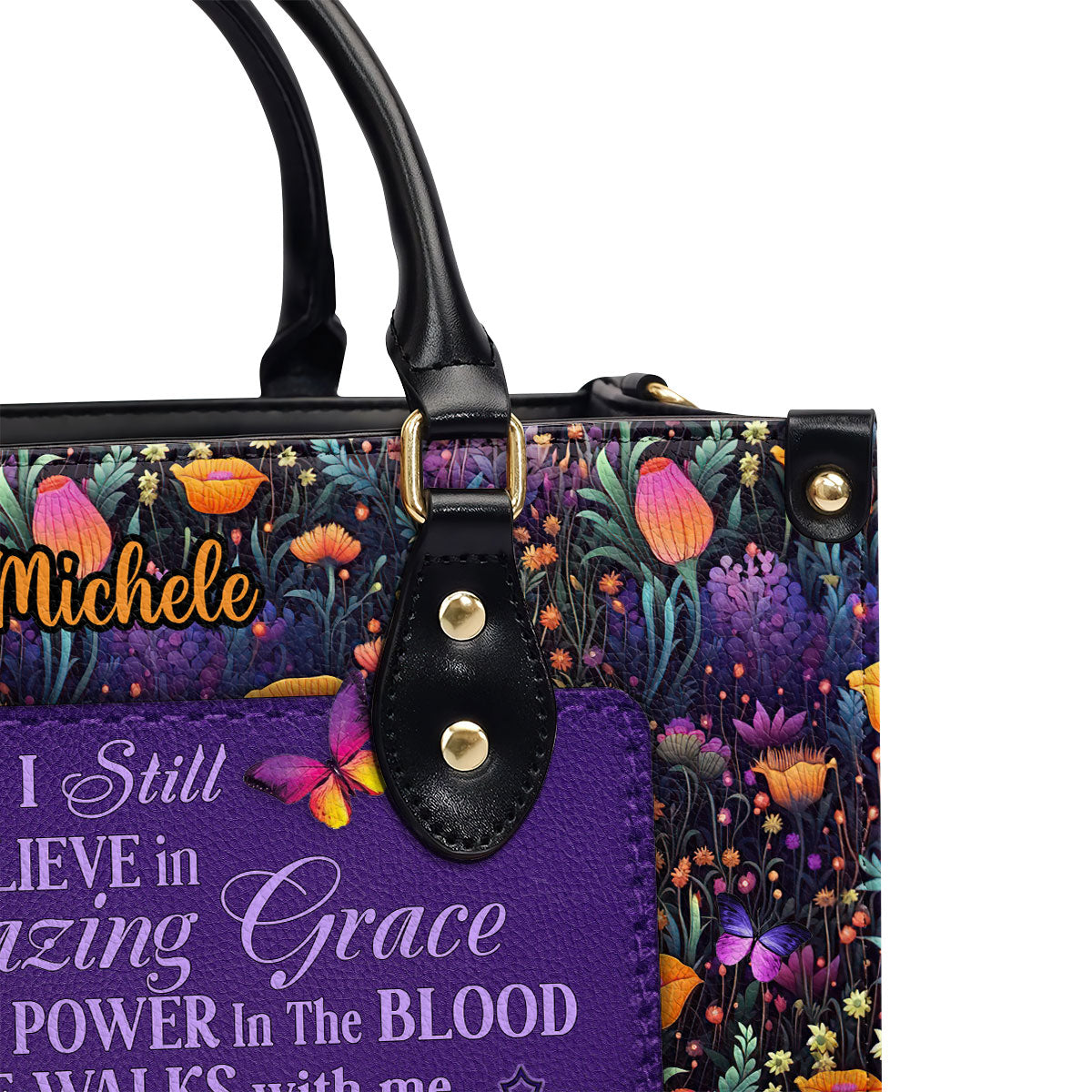 Inspirational Quote - Personalized Leather Handbag GMJSLB200021