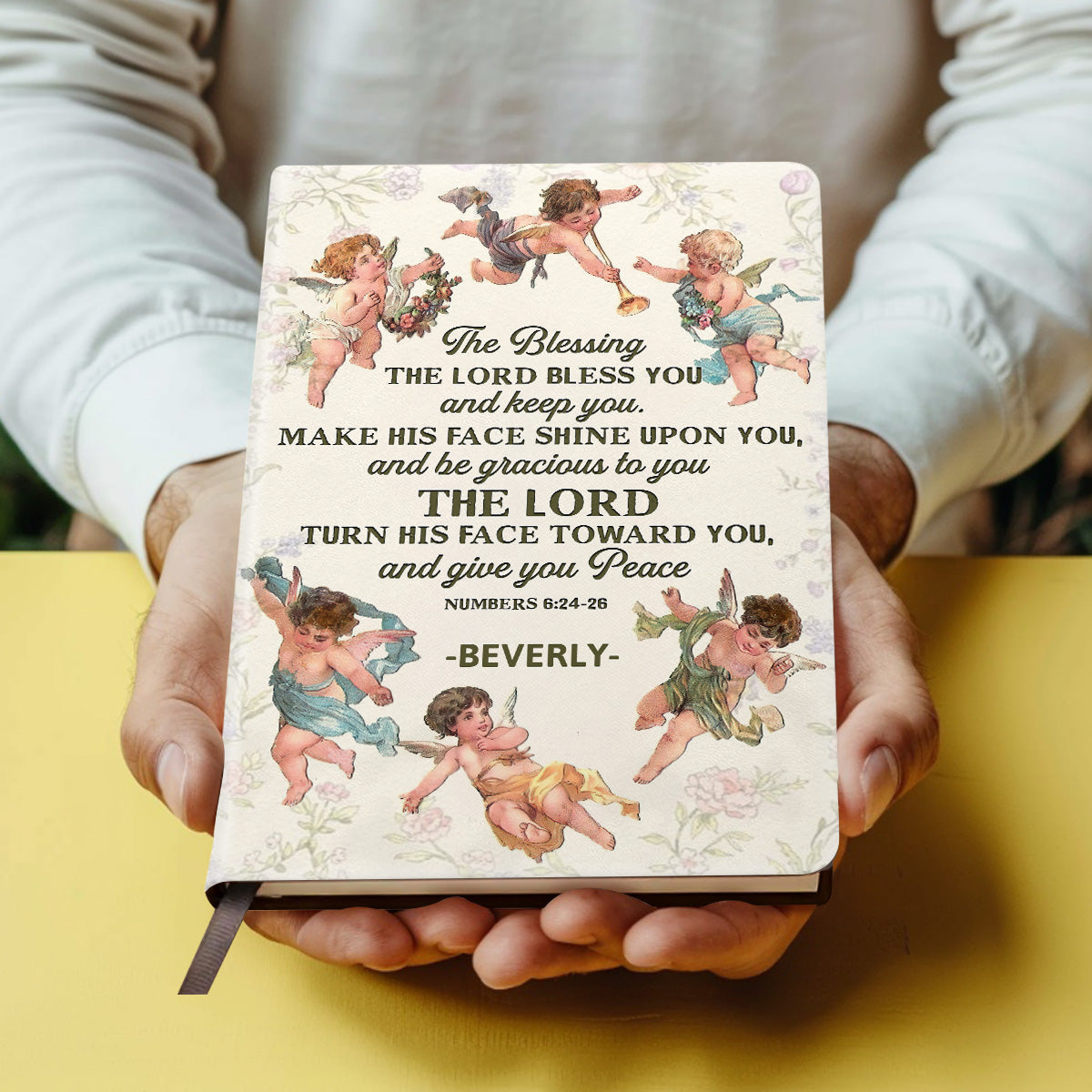 The Blessing - Personalized Leather Cover Notebook GMJSNB200112