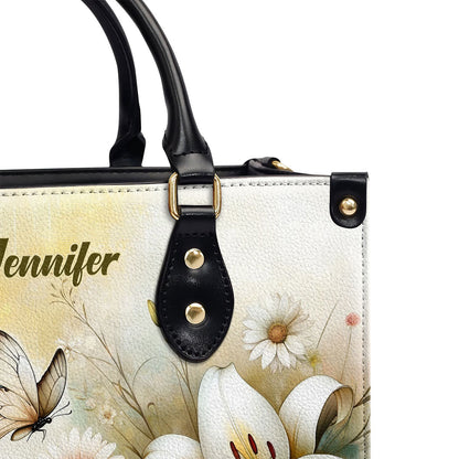 He Calls Me Beautiful One - Personalized Leather Handbag - Gift for Women GMJSLB200026