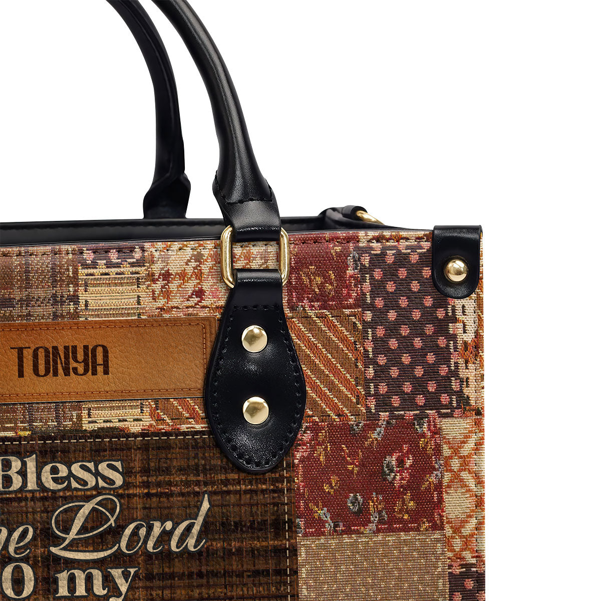 Bless The Lord My Soul - Personalized Leather Handbag GMJSLB200028