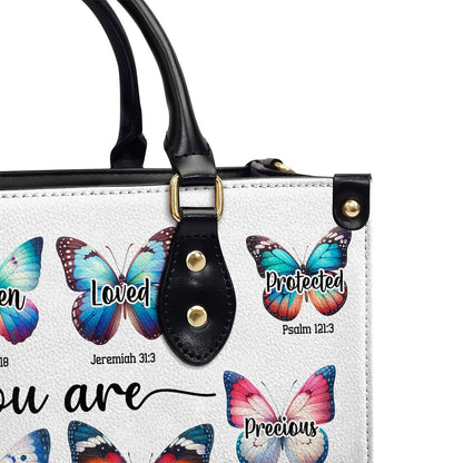 Inspirational Butterfly Design - Personalized Leather Handbag GMJSLB200024