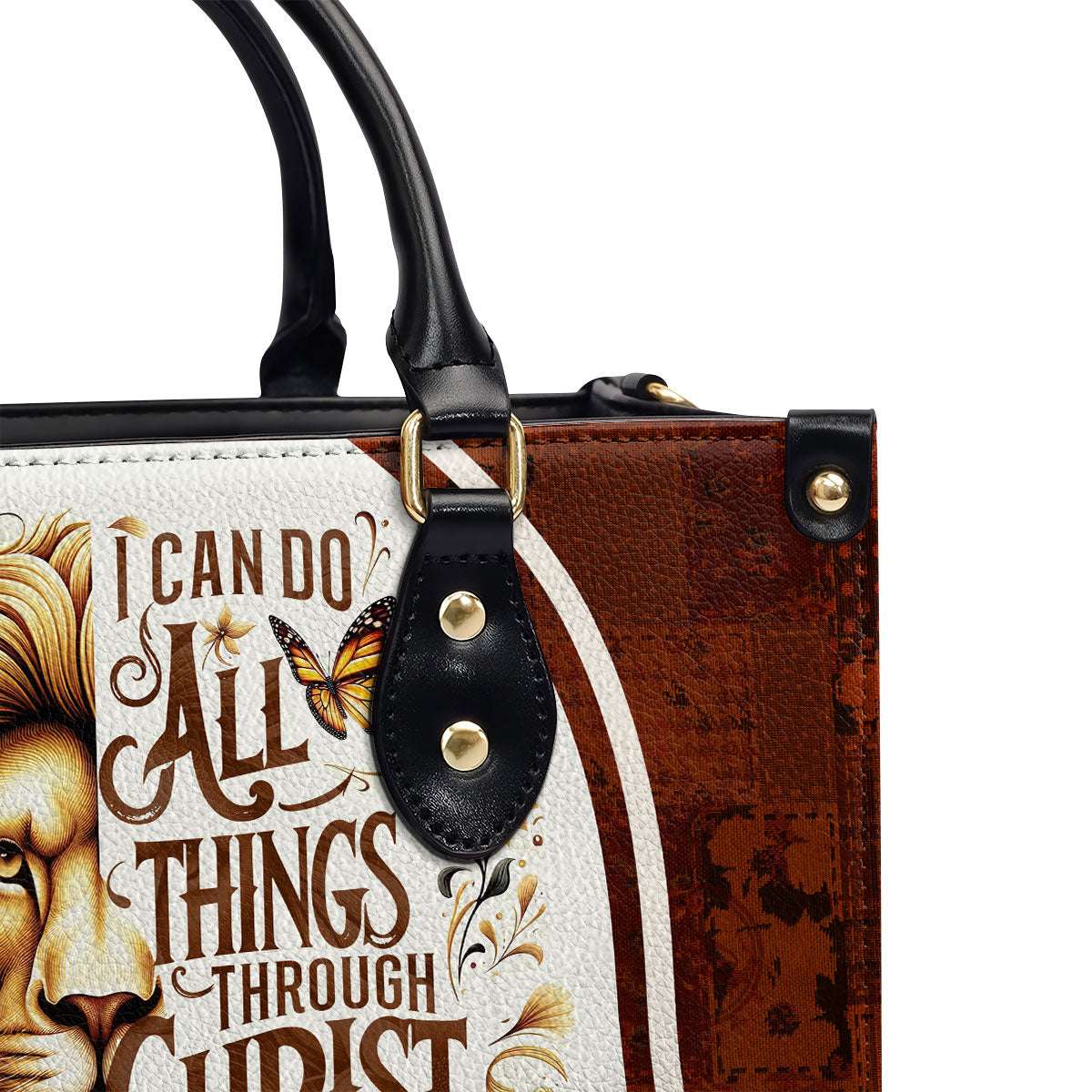 Faith Quote - Personalized Leather Handbag GMJSLB200027