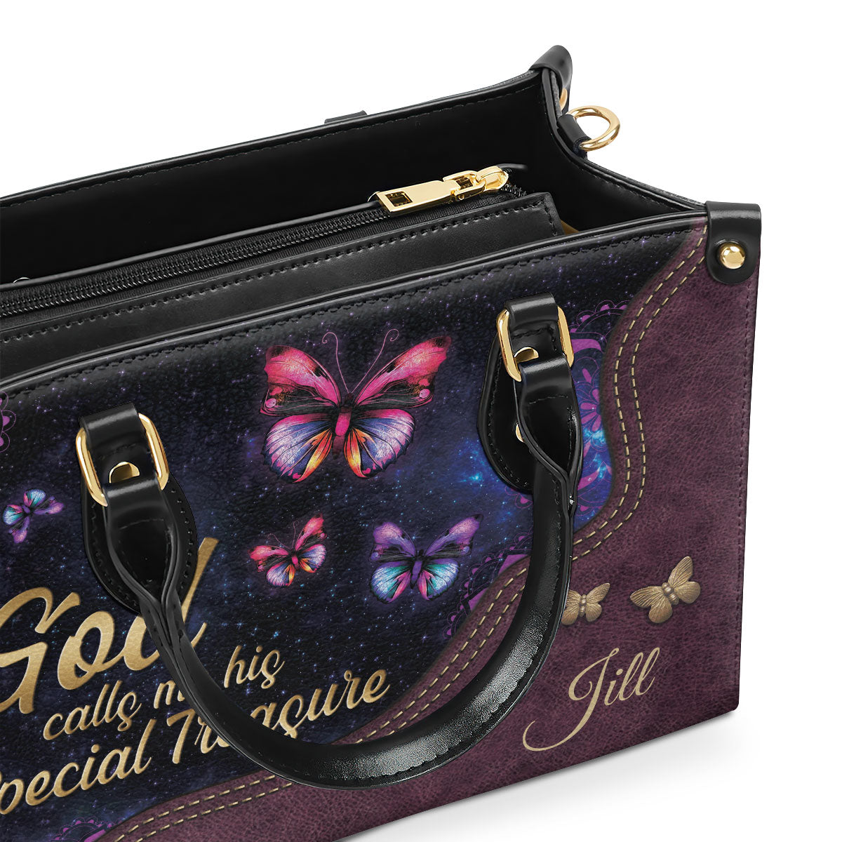 God Calls You His Treasure - Personalized Leather Handbag GMJSLB200083