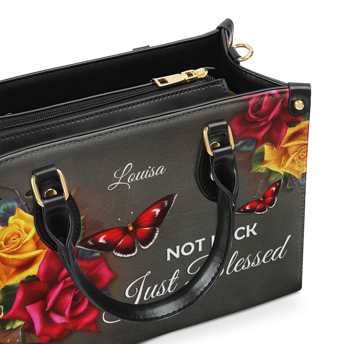 Faith-Based Quote - Personalized Leather Handbag GMJSLB200104