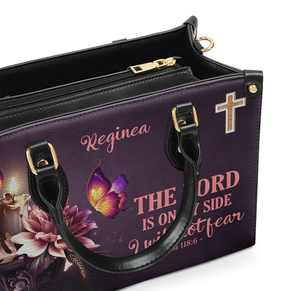 Faith-Based Quote - Personalized Leather Handbag GMJSLB200101