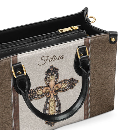 Faith-Inspired - Leather Handbag with Custom Name GMJSLB200093