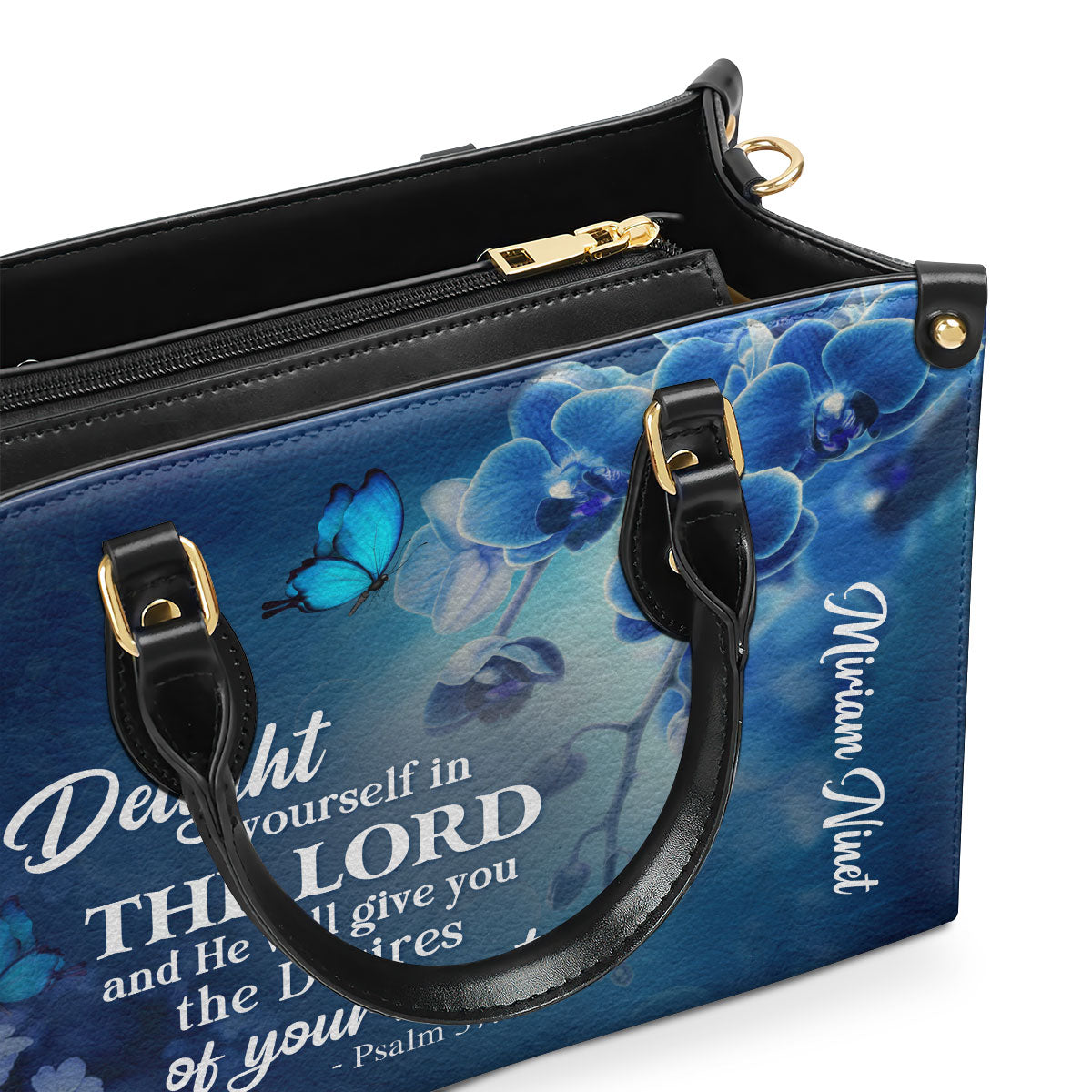 Psalm 37:4 Gift for Women - Personalized Leather Handbag GMJSLB200095