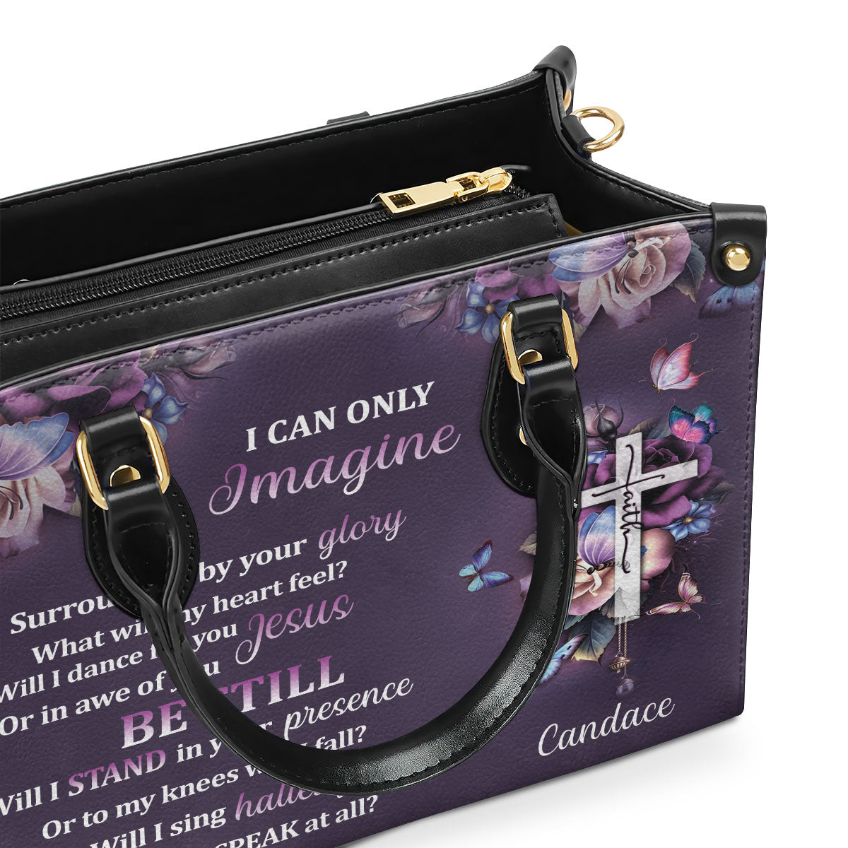 Faith-Inspired - Personalized Leather Handbag for Women GMJSLB200096