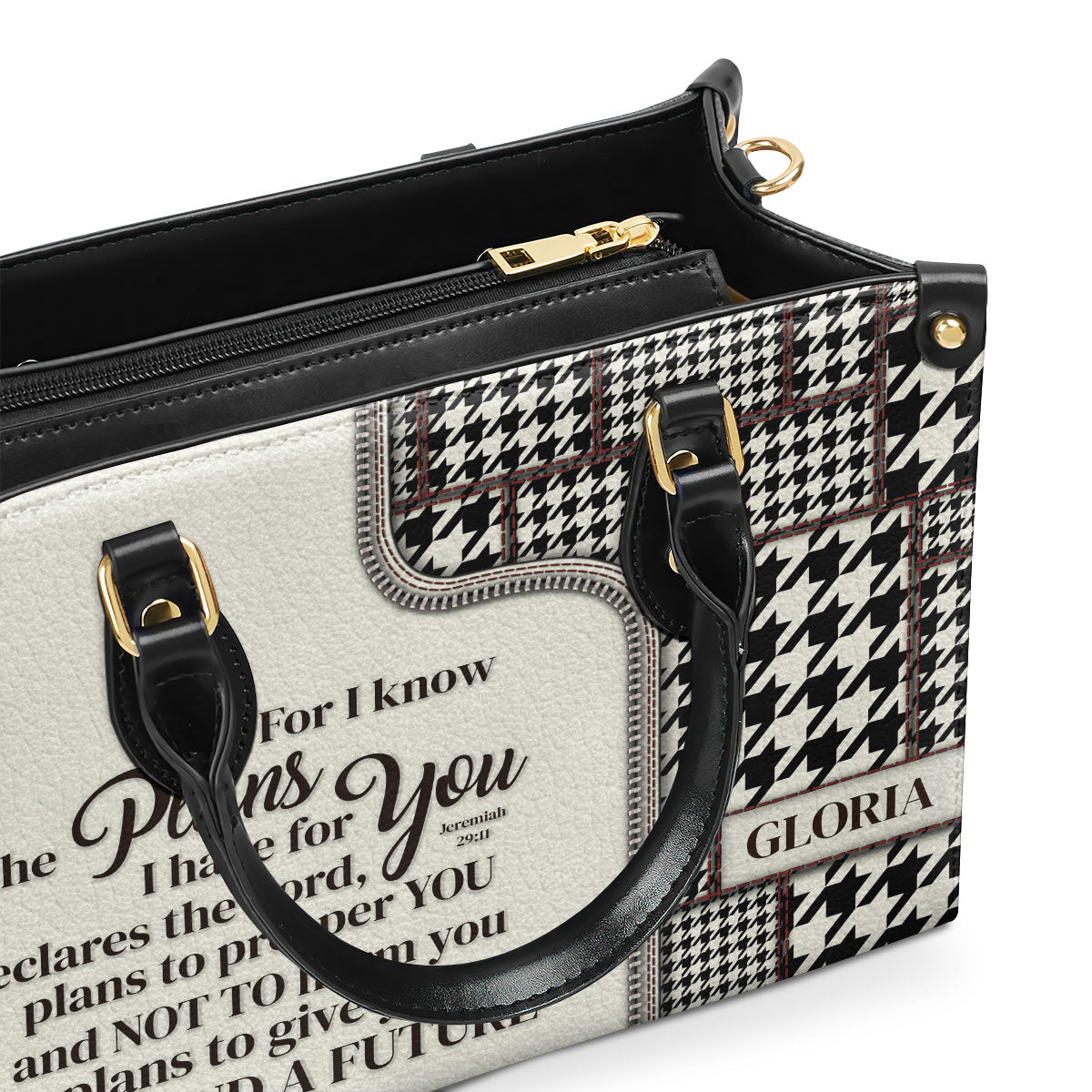 Jeremiah 29:11 Gift for Women - Personalized Leather Handbag GMJSLB200077