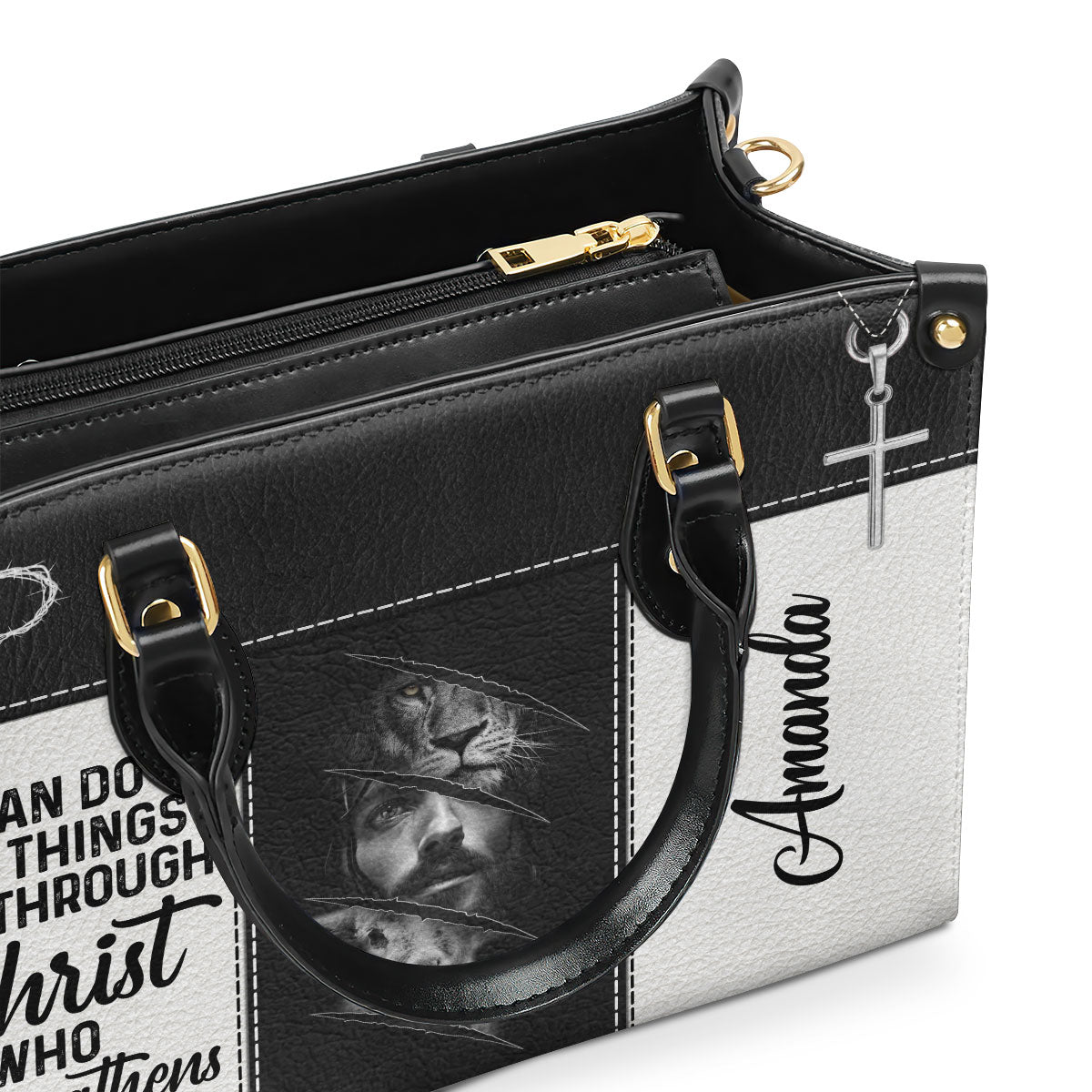 Faith-Inspired - Personalized Leather Handbag for Women GMJSLB200108
