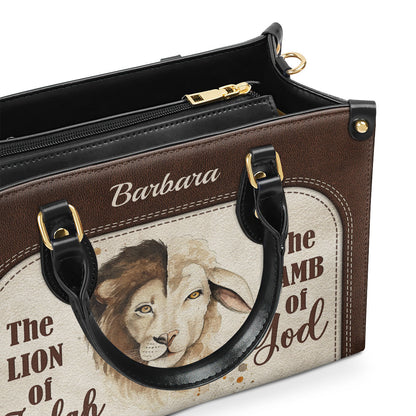 The Lion Of Judah - Personalized Leather Handbag GMJSLB200092