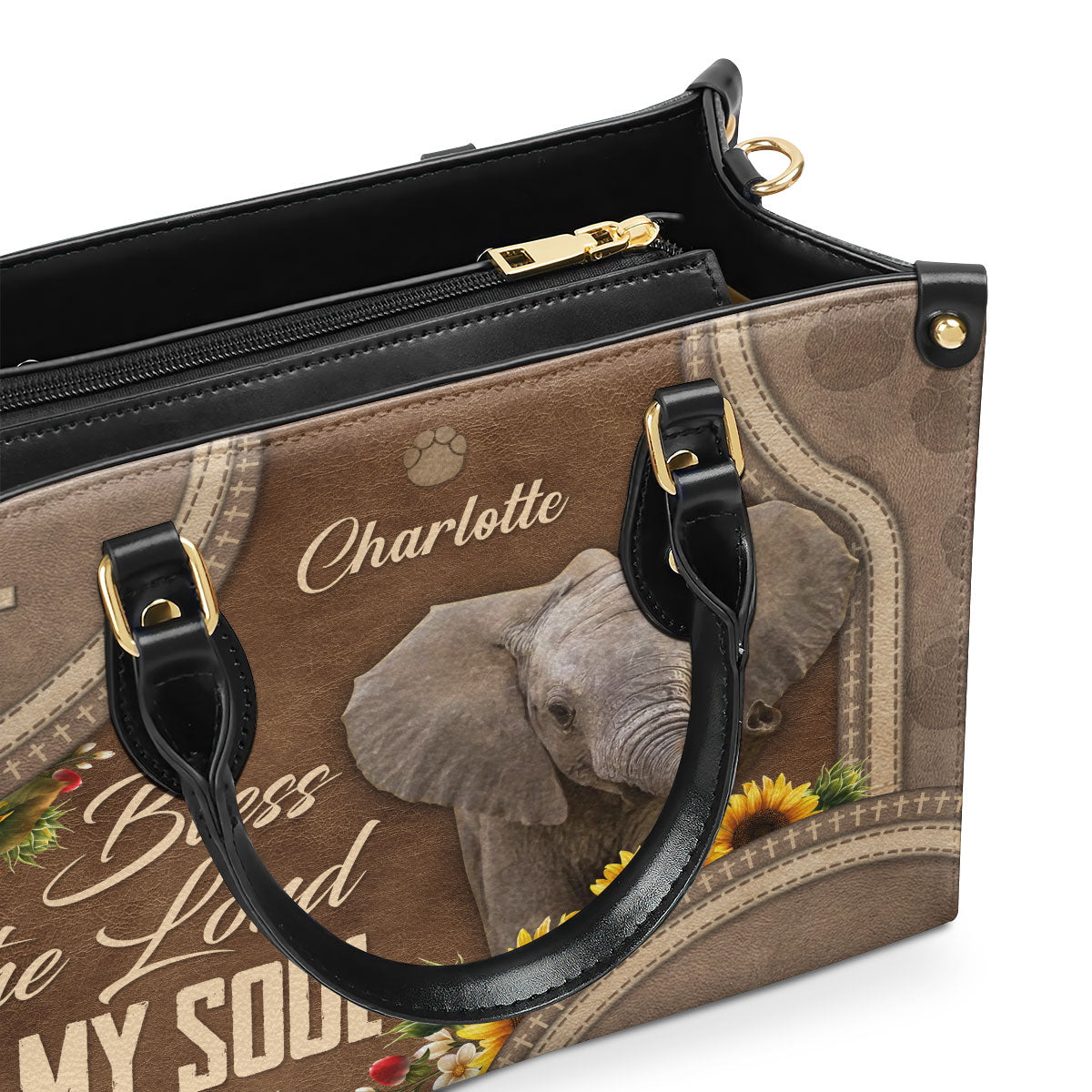 Bless The Lord O My Soul - Personalized Leather Handbag - Gift for Women GMJSLB200111