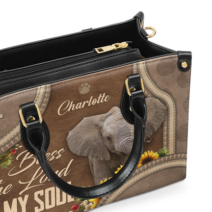 Bless The Lord O My Soul - Personalized Leather Handbag - Gift for Women GMJSLB200111