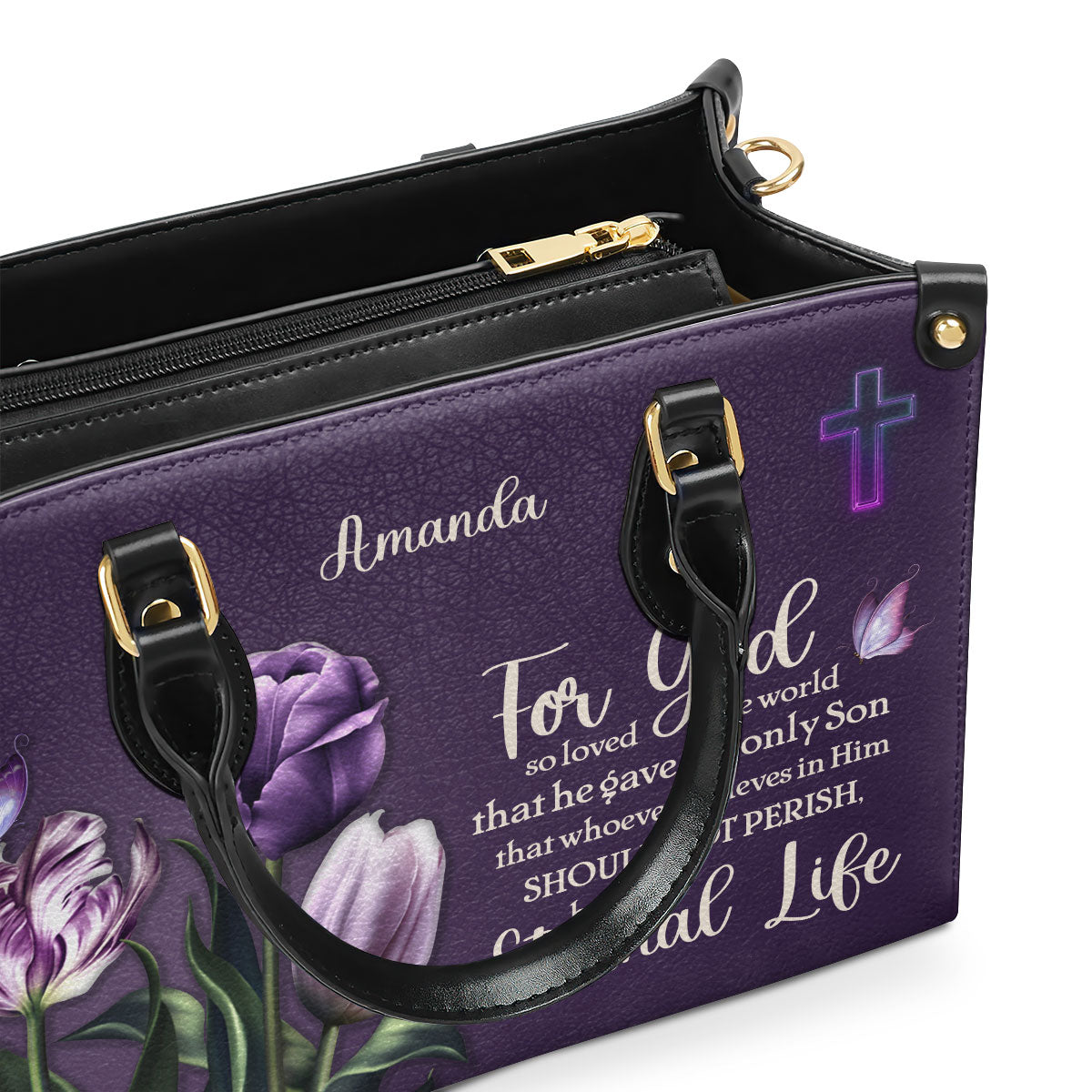 Faith-Inspired - Personalized Leather Handbag GMJSLB200097