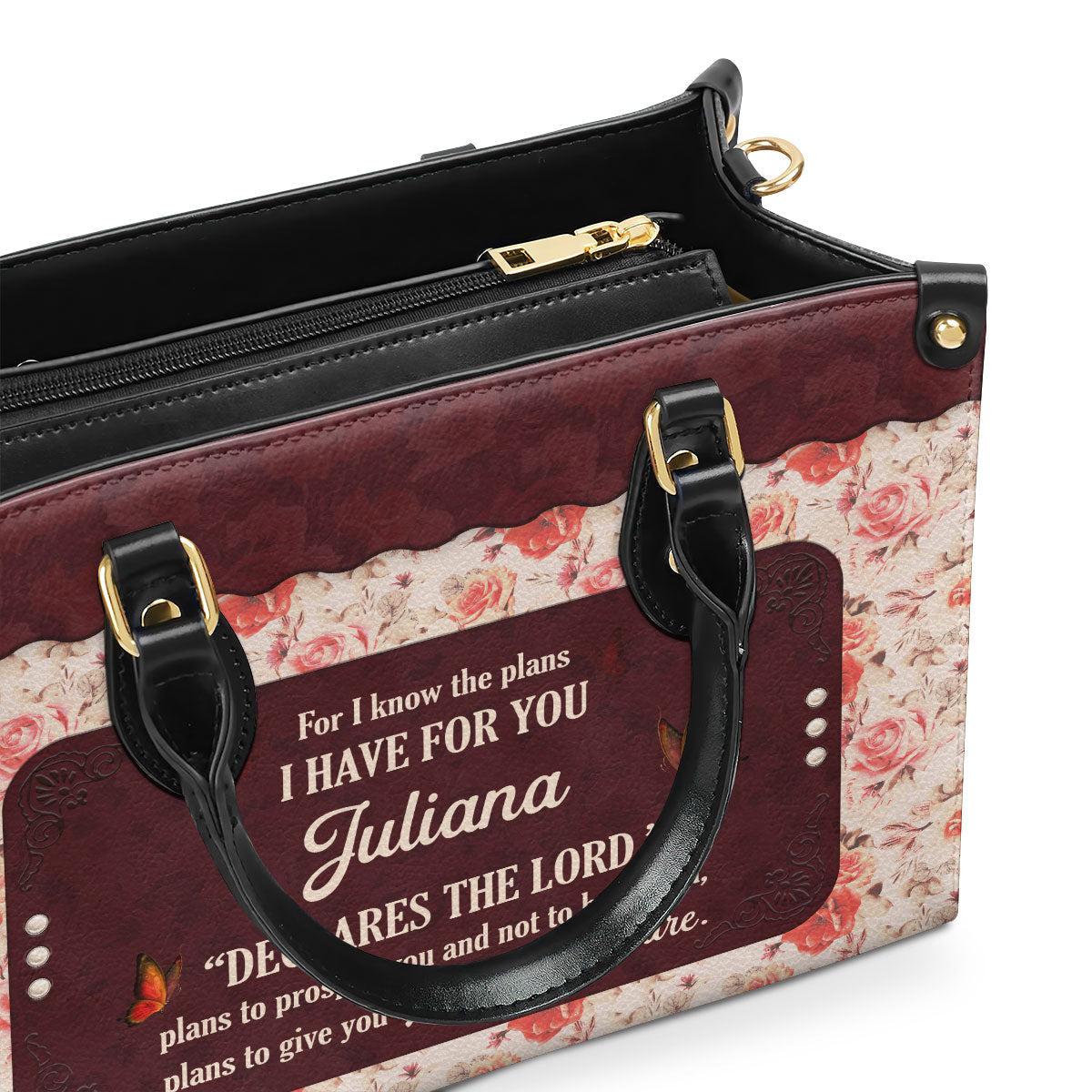 Jeremiah 29:11 Gift for Women - Personalized Leather Handbag GMJSLB200053